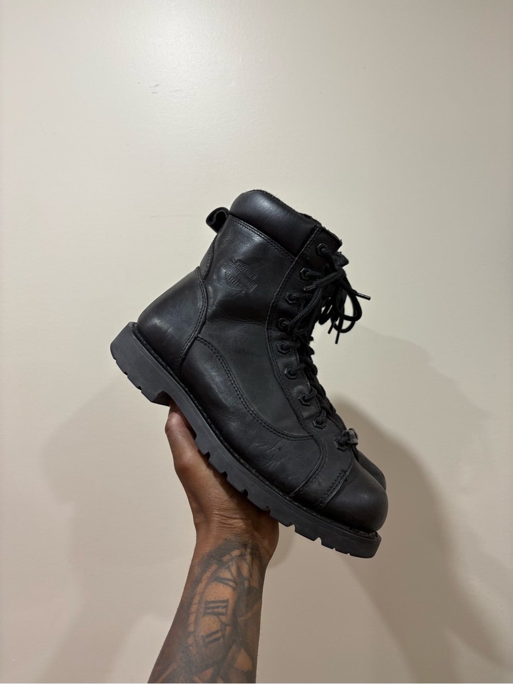 Vintage Harley Davidson Motorcycle Boots